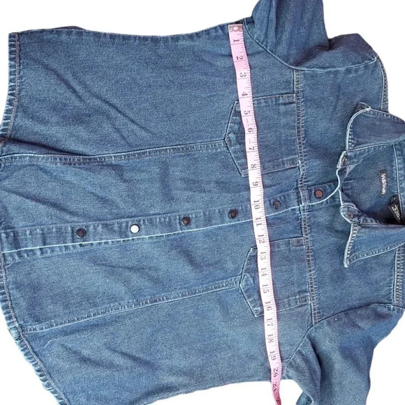 Willi Smith Womens Shacket Blouse Button Up Size Large - Picture 12 of 15